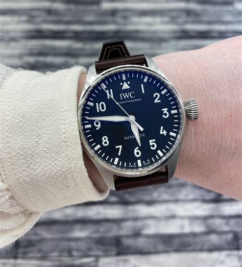 iwc big pilot on wrist|43mm iwc big pilot.